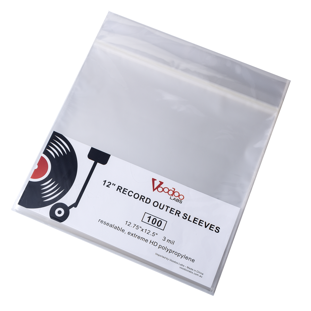12'' Record Outer Sleeves (Pack 100) by Voodoo Labs™
